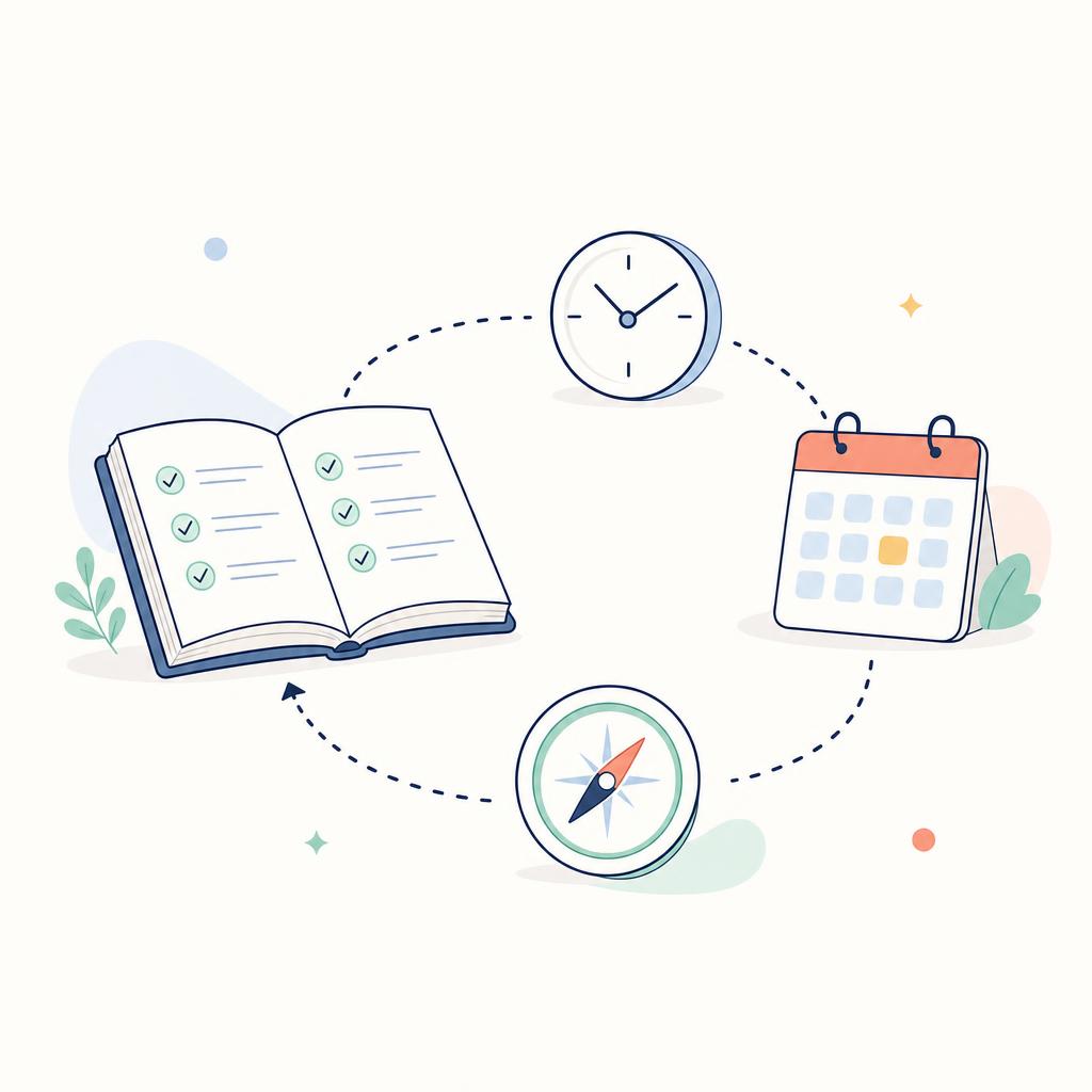 Minimal rulebook illustration representing a clear prop firm operating map