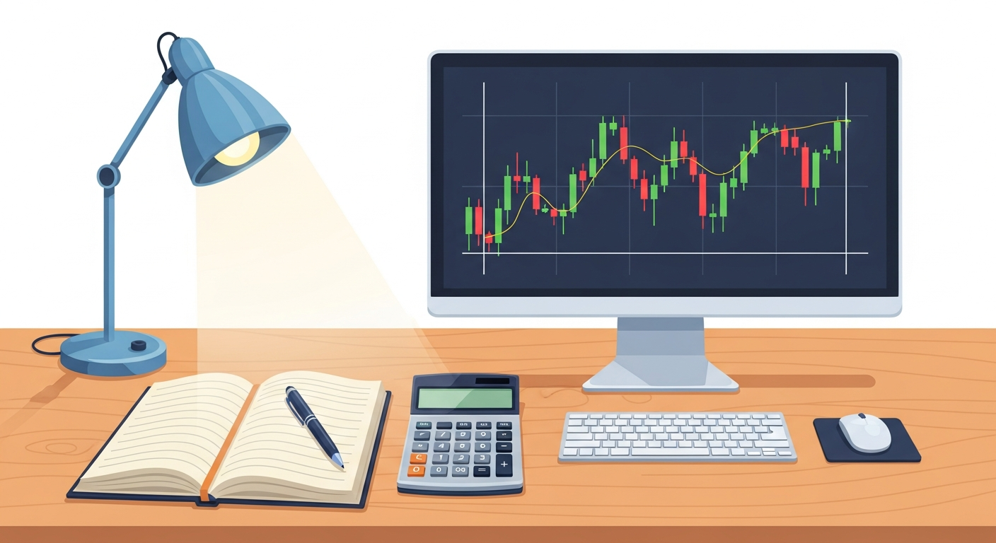 Organized trading workspace for comparing FTMO evaluation rules and planning account risk
