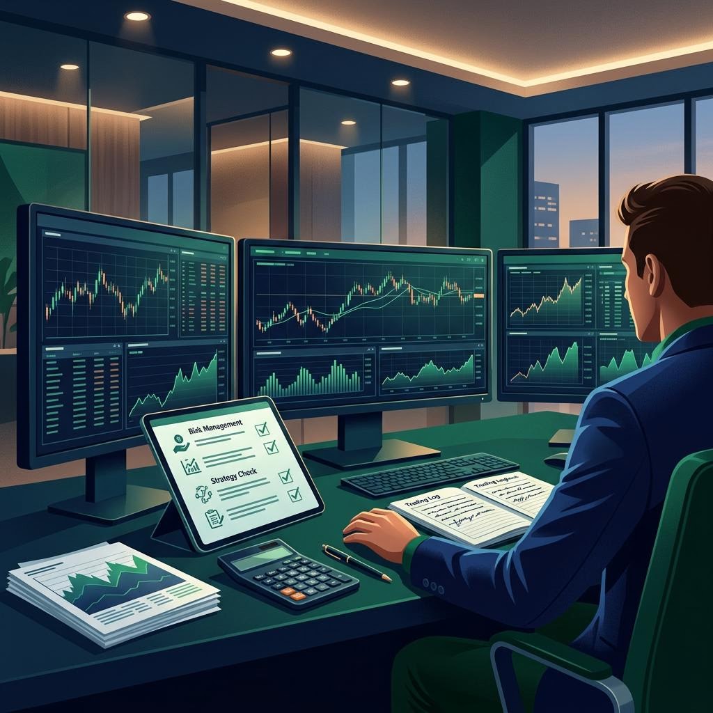 Career ladder showing progression from challenge to funded trader